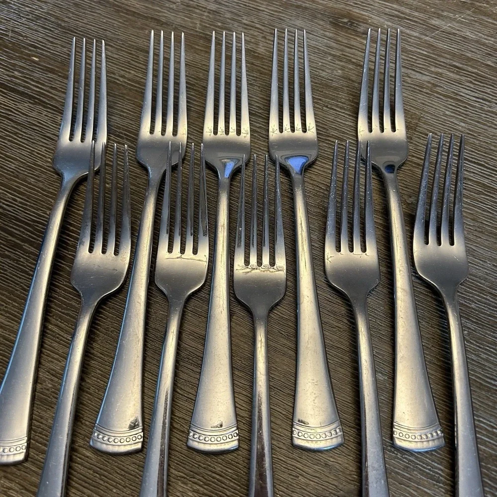 Lenox Portola 18/10 Stainless Steel Dinner Forks 8.25